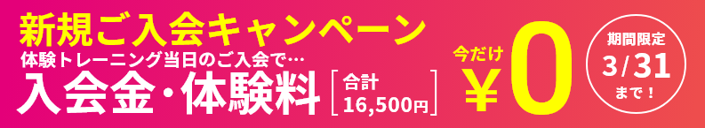 ￥0キャンペーン！